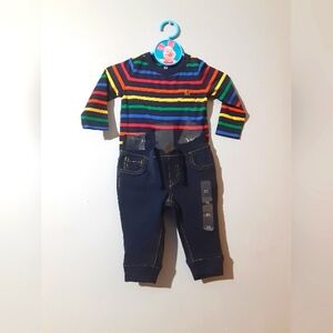 Gap Baby Gap NWT Colorful Striped Kids Top & Pants Boys Size 6-12M